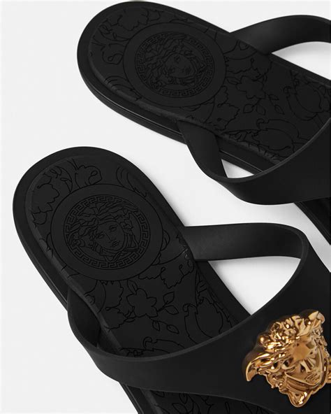 versace sandle|versace sandals black and gold.